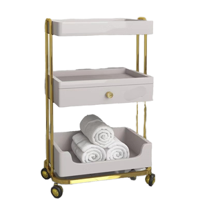 YADA Modern Metal Multifunction Salon <b>Trolley</b> with 4 Wheels for Commercial Use - Product Image 1