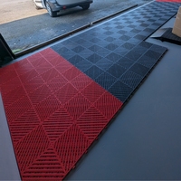 Dalles de sol emboîtables en plastique pour garage de lavage auto 40x40x2cm, antidérapantes, haute résistance, avec drainage