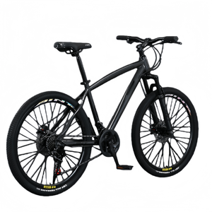<span class=keywords><strong>VTT</strong></span> Hardtail 21 vitesses, 26 pouces, pneus larges, cadre en acier carbone, frein à disque, pour adultes, vélo tout-terrain - Product Image 2