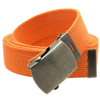 Ceinture en toile de coton Style boucle à pression facile avec boucle réglable pour uniformes scolaires garçon