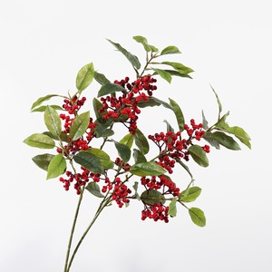 Ramas Artificiales de Bayas Rojas al por Mayor de Fábrica, Decoración para Fiestas en Casa - Product Image 4
