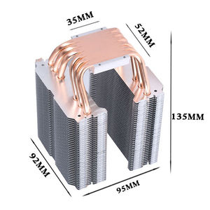 냉각용 OEM 맞춤형 알루미늄 제품 버클 핀 방열판 구리 히트 파이프 - Product Image 2