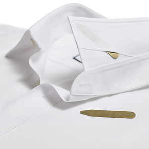 Camicie da Uomo All'ingrosso, Antipiega, Resistenti alle Rughe, Bianche, da Ufficio, a Maniche Lunghe, con <span class=keywords><strong>Colletto</strong></span> <span class=keywords><strong>Staccabile</strong></span>, del Produttore - Product Image 2