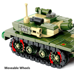 Serie <span class=keywords><strong>militare</strong></span> JKC7651 99A <span class=keywords><strong>equipaggiamento</strong></span> principale per carri armati modello di blocco per arma per bambini educativo assemblare la costruzione di BlockPlastic giocattolo - Product Image 3