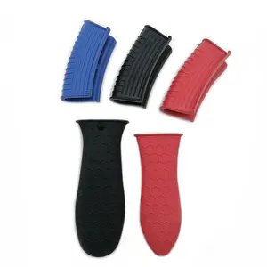 2 Cặp Tay Nắm Đồ Nấu Nướng Mini Bằng <span class=keywords><strong>Silicon</strong></span> Chịu Nhiệt Bền Chịu Nhiệt Nắp Tay Cầm Nồi - Product Image 1