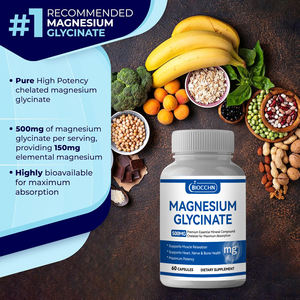 Uyku, kas ve kalp desteği için özel etiket magnezyum glisinat kapsülleri | Vegan, üçüncü taraf test edildi, glutensiz, gdo olmayan - Product Image 3