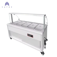 Lyroe Restaurant Hôtel Alimentation Traiteur Buffet Vapeur Électrique Bain Marie Chauffage Réchauffeur Pot Soupe Comptoir Chariot Cabinet