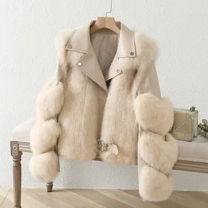 CUSTOM New Fashionable And Short High-end Luxury Fur Coat Women's Winter Jacket