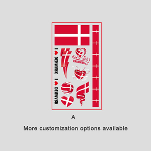 Juego de Tatuajes Temporales con Diseño de Banderas de Equipos Locales y Visitantes, 2 Hojas - Product Image 5