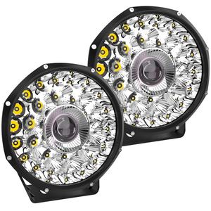 مصباح سيارة جيب أمامي أبيض 9 بوصة للطرق الوعرة 12 فولت 22000LM مصباح قيادة ضباب ليزر للشاحنات 4x4 كشاف عالمي - Product Image 1