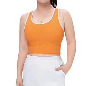 <span class=keywords><strong>Soutien</strong></span>-<span class=keywords><strong>gorge</strong></span> de <span class=keywords><strong>sport</strong></span> YIYI à blocs de <span class=keywords><strong>couleur</strong></span>, dos nageur, couvrance totale, maintien élevé, sous-vêtement de fitness, col en U, antichoc, pour le yoga et la course à pied pour femme - Product Image 5