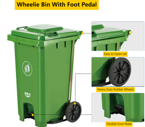 الأفضل مبيعًا في الهواء الطلق بسعر رخيص من مصنع ليبالس صندوق قمامة سعة 120 لتر عربة قمامة - Product Image 4