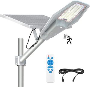 Đèn Đường Năng Lượng Mặt Trời Ngoài Trời Đèn Đường Năng Lượng Mặt Trời 10000 W Đèn Đường Năng Lượng Mặt Trời Cảm Biến Chuyển Động 300 Lumens Độ Sáng Cao Từ Hoàng Hôn Đến Bình Minh - Product Image 1