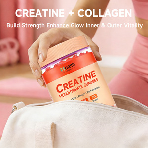 Custom Label <b>Creatine</b> BCAA Gummies Strawberry Flavor 5g Gym Training Muscle Growth Strength Endurance Vegan Non-GMO Sugar Free - Product Image 4