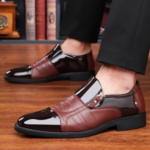 QLFashion grande taille nouveaux hommes bout pointu chaussures d'affaires Style britannique mode robe costume marié mariage Derby - Product Image 2