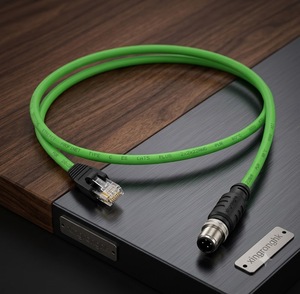 M12 Circular 4 Pin D Code <b>RJ45</b> Power Ethernet Patchcord Profinet EtherCAT CAT5e Network Connectors IP67 PVC Electrical <b>Cable</b> - Product Image 1