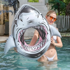 Bouée de natation Shark 87 cm, flotteur gonflable pour adultes, pour s'amuser dans la piscine - Product Image 4