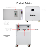 Système solaire divisé grande capacité 200/300A 51.2V 628Ah 32KWH pour maison avec batterie lithium-ion et communication CAN