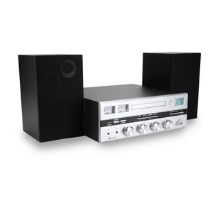 Tocadiscos con Bluetooth, Microsistema con Receptor Bluetooth, 2 Medidores VU, Altavoz de 25W×2, Adaptador de CA, 14.0x12.6x16.6 Pulgadas - Product Image 5