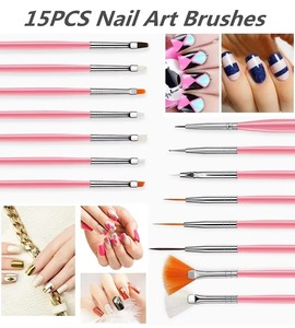 Pinceau à ongles professionnel de haute qualité 100% pur Kolinsky, kit de manucure, pinceau à ongles rond, ovale, ombré, en résine, personnalisé - Product Image 6