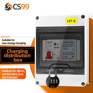 صندوق مفاتيح توزيع صغير 5-قطب طاقة جديدة 100 أ 32 أ تسرب 48 فولت كلمة مرور ABS - Product Image 1