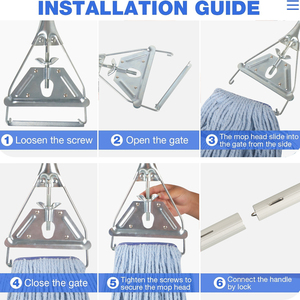Ricarica di ricambio <span class=keywords><strong>per</strong></span> mop a tubo in microfibra commerciale di grandi dimensioni altamente assorbente con estremità ad anello - Product Image 5