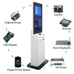 Kiosque à écran tactile pour hôtel, machine de paiement par carte de crédit, kiosque d'auto-enregistrement, terminal de service en libre-service pour hôtel, reconnaissance de carte d'identité - Product Image 5