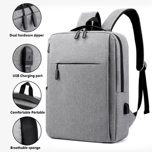 Sac à dos de voyage unisexe antivol personnalisé avec logo, multi-fonctions, en polyester, pour ordinateur portable, avec fermeture éclair - Product Image 3