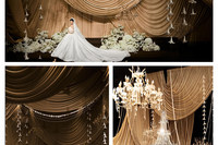 Tissu de fond de scène de mariage en velours de lait de luxe, grand rideau semi-circulaire ondulé, garniture de rideau, fournitures de décoration pour événements et fêtes