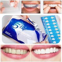 Tiras Blanqueadoras Dentales de 5 Días Sin Peróxido, Eliminador de Manchas, Blanqueamiento Dental