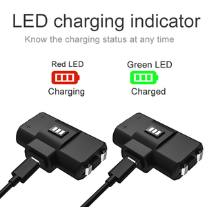 Batterie rechargeable filaire NiMH 1100mAh pour manettes Series <span class=keywords><strong>X</strong></span>/ <span class=keywords><strong>One</strong></span>/<span class=keywords><strong>X</strong></span>/<span class=keywords><strong>X</strong></span>/Elite, fabriquée en plastique et ABS - Product Image 3