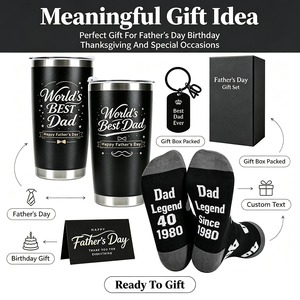 Set Regalo per la <span class=keywords><strong>Festa</strong></span> del <span class=keywords><strong>Papà</strong></span>: Tumbler, Calzini, Portachiavi, Biglietto d'Auguri, Confezione Regalo Multi-Pezzi per <span class=keywords><strong>Papà</strong></span>, Compleanno, <span class=keywords><strong>Festa</strong></span> del <span class=keywords><strong>Papà</strong></span> - Product Image 4