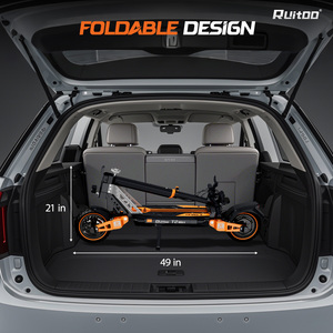 ผู้ผลิตจีน EU Ruitoo รุ่น F2 สกู๊ตเตอร์ไฟฟ้าพับได้ แบตเตอรี่ลิเธียม 48v ใหม่ แรง ทรงพลัง ราคาถูกที่สุด สำหรับผู้ใหญ่ พร้อมดิสก์เบรก - Product Image 4