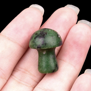 Ametista agata di pietra Mini fungo fai da te Micro foresta paesaggistica giardino vaso di fiori di cristallo artigianato decorazione - Product Image 6
