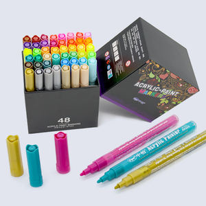 Sipa SP1003 Set <span class=keywords><strong>di</strong></span> pennarelli <span class=keywords><strong>di</strong></span> arte pittura acrilica dai colori vivaci a basso odore impermeabile per la creatività - Product Image 5