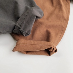 Leggings unisexes en coton et chanvre pour enfants, pantalon décontracté à empiècements style radis pour le printemps et l'automne, vêtements de mode pour bébés garçons et filles - Product Image 5