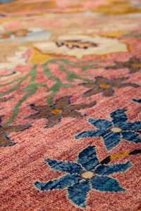 Elegant Hand Knotted Jacquard Tibetan Wool Silk Carpet Handmade Designer Area Rug with Custom Size for Luxury Homes Hotels Bulk - Product Image 2