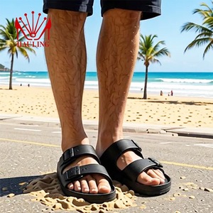 Sandalias Cómodas de EVA con Dos Tiras Ajustables y Hebilla, Logotipo Personalizado, Ligeras, con Soporte de Arco, para Uso en Interiores y Exteriores, Venta al por Mayor - Product Image 5