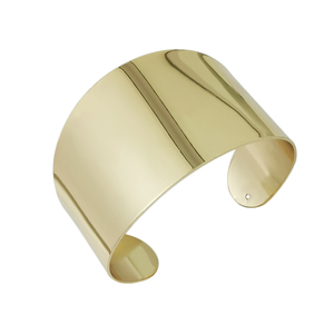 Déclaration à la mode Surface en métal lisse ouvert <span class=keywords><strong>manchette</strong></span> Bracelet Bracelet femmes plaqué or Bracelets alliage mode bras accessoires - Product Image 1