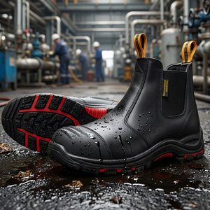 Bottes de sécurité anti-perforation DSF53 Definite pour hommes, avec embout en acier personnalisé, pour les travailleurs pétroliers. - Product Image 4