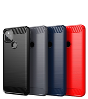 Coque arrière souple antichoc de luxe Rugged Shield en fibre de carbone pour Google Pixel 7A