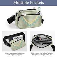 Ceinture imperméable en nylon pour le sport en plein air Puakenikeni Lei Palaka, sacs de taille personnalisés pour les femmes