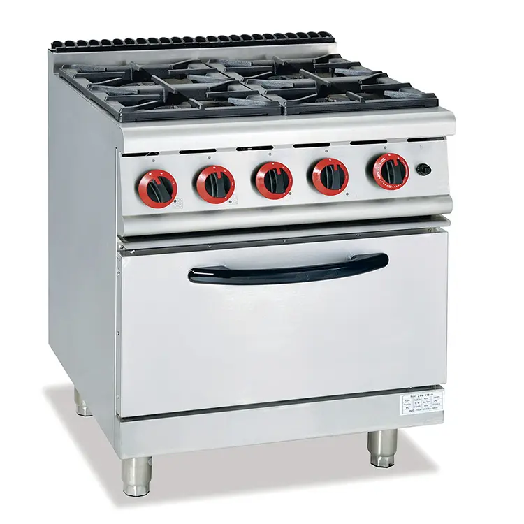 Gamma di Gas commerciale con forno a 4 fuochi Lava Rock Grill