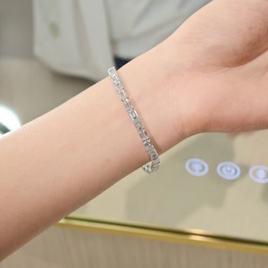 Couple <b>Gift</b> Valentine's Day 22K 18K 14K 10K 9K Solid Gold DEF VVS-VS Luxury CVD Diamond Jewelry HPHT Lab Diamond Tennis Bracelet - Product Image 5
