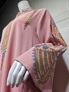 Islamice Clothing Eid <b>Kaftan</b> Arab Embroidery Dubai Abaya <b>Women</b> Muslim <b>Dress</b> Low Price Wholesale Dubai Abaya Muslim - Product Image 2