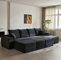 Exportiert in Mehr als 50 Länder: Hochdichtes Schaumstoff-Rahmenloses Einteiliges Komprimiertes U-förmiges Sofa BTCS011 für Zuhause oder Apartment