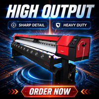 Machine à jet d'encre xp600 i3200, publicité extérieure, grand format, 8 pieds, 2 têtes, traceur de bandérole flexible, imprimante éco-solvant, grand format, 3.2m