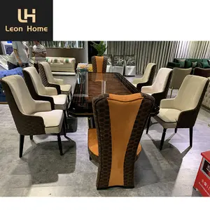 OEM Custom Home Furniture Modern Luxury Style Solid Wood Plywood Custom Italian Dining Room Chairs