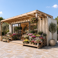 Maison conteneur extensible, facile à assembler, bâtiment mobile modulaire personnalisé de 20 pieds / 40 pieds pour café, bar et pâtisserie