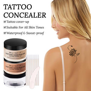 2色纹身遮盖化妆防水持久纹身遮瑕膏专业身体腿部纹身疤痕黑点化妆 - Product Image 2